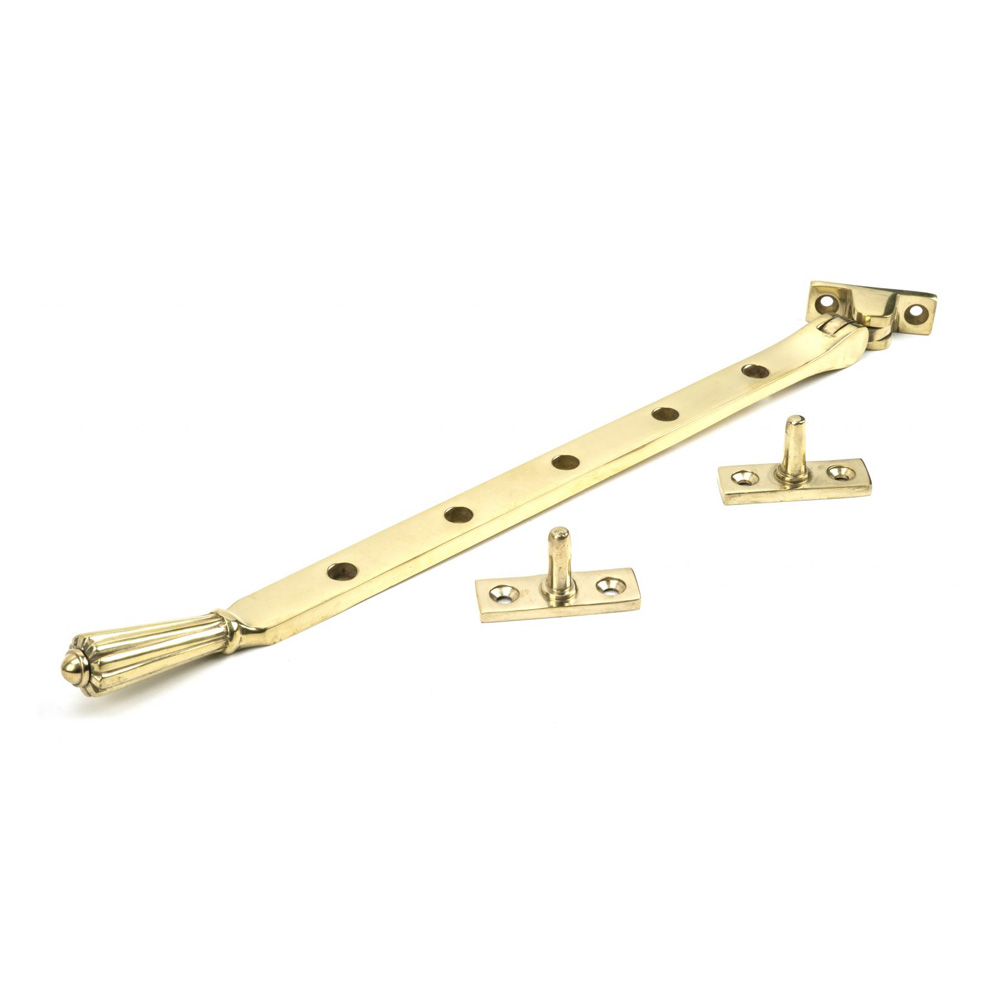 From the Anvil Hinton Stay (12 Inch) - Polished Brass